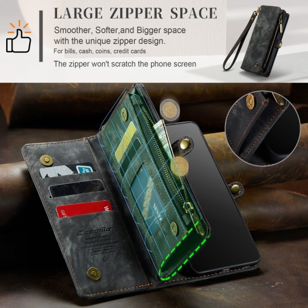 CaseMe iPhone 15 Pro Max Etui 008 Series Avtakbart Deksel Svart