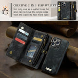 CaseMe iPhone 15 Pro Max Etui 008 Series Avtakbart Deksel Svart