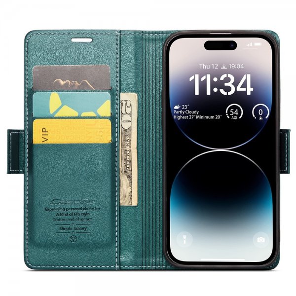 CaseMe iPhone 15 Pro Max Etui 023 Series Grønn