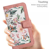 iPhone 15 Pro Max Etui Blomstermønster Rosa