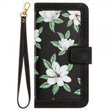 iPhone 15 Pro Max Etui Blomstermønster Svart