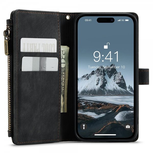 CaseMe iPhone 15 Pro Max Etui C30 Series Svart