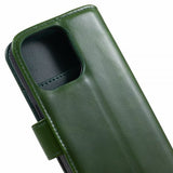 Nordic Covers iPhone 15 Pro Max Etui Essential Leather Juniper Green