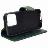 Nordic Covers iPhone 15 Pro Max Etui Essential Leather Juniper Green
