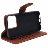 Nordic Covers iPhone 15 Pro Max Etui Essential Leather Maple Brown