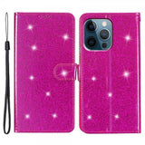 iPhone 15 Pro Max Etui Glitter Magenta