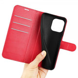 iPhone 15 Pro Max Etui Litchi Rød