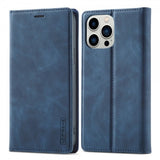 Lc.Imeeke iPhone 15 Pro Max Etui med Kortlomme flipp Blå