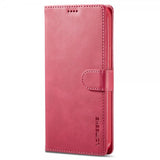 Lc.Imeeke iPhone 15 Pro Max Etui med Kortlomme stativfunksjon Magenta