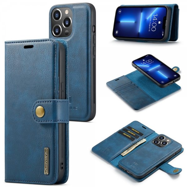Dg.Ming iPhone 15 Pro Max Etui Avtagbart Deksel Blå