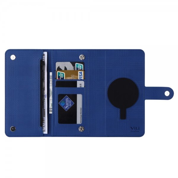 VILI iPhone 15 Pro Max Etui Avtagbart Deksel GHB Series MagSafe Blå
