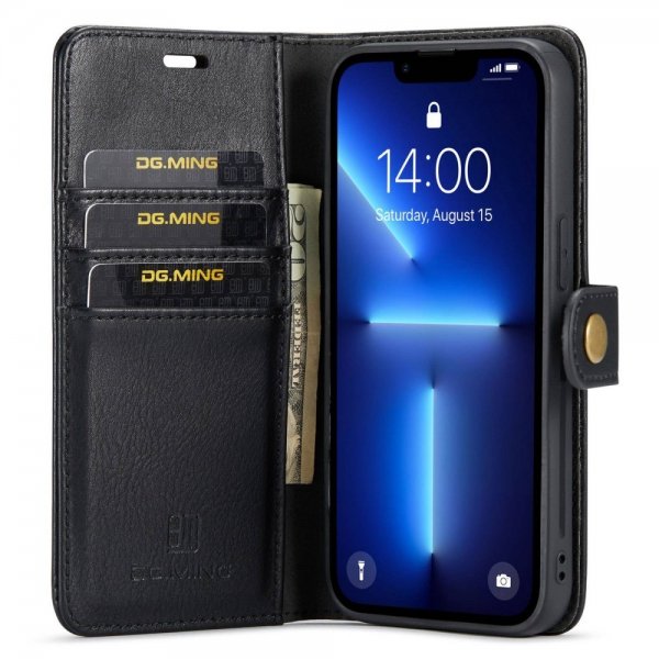 Dg.Ming iPhone 15 Pro Max Etui Avtagbart Deksel Svart