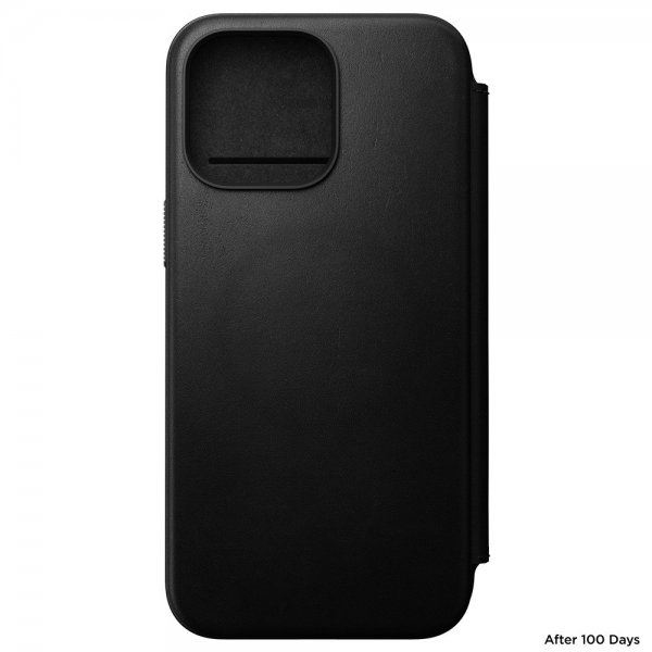 Nomad iPhone 15 Pro Max Etui Modern Leather Folio Svart