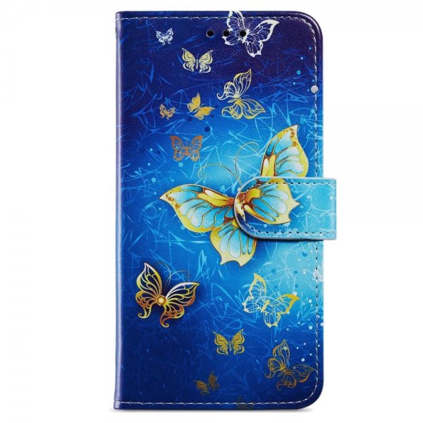 iPhone 15 Pro Max Etui Motiv Gylden Sommerfugl