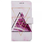 iPhone 15 Pro Max Etui Motiv Trekanter Marmor