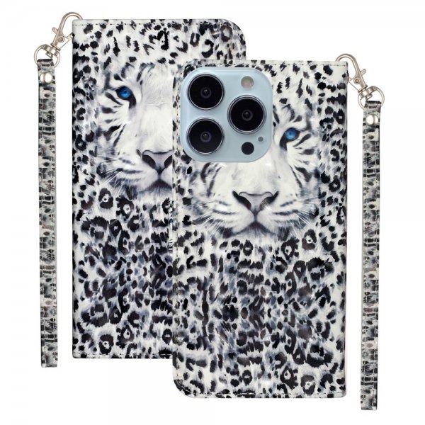 iPhone 15 Pro Max Etui Motiv Hvit Tiger