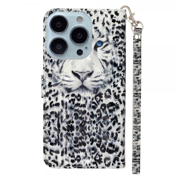 iPhone 15 Pro Max Etui Motiv Hvit Tiger