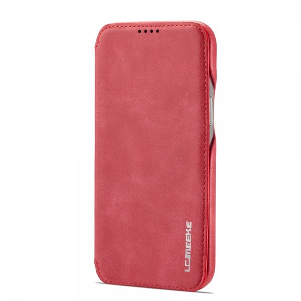 Lc.Imeeke iPhone 15 Pro Max Etui Retro Rød