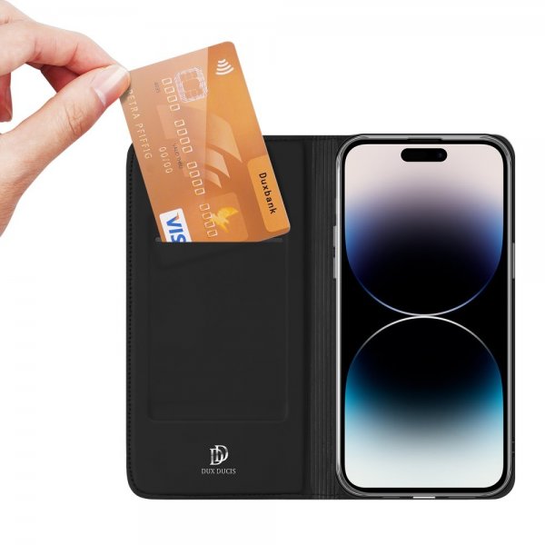 Dux Ducis iPhone 15 Pro Max Etui Skin Pro Series Svart