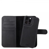 holdit iPhone 15 Pro Max Etui Wallet Case Magnet Plus Svart