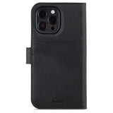 holdit iPhone 15 Pro Max Etui Wallet Case Magnet Plus Svart