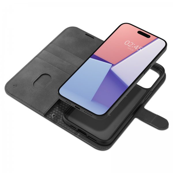 Spigen iPhone 15 Pro Max Etui Wallet S Pro Svart