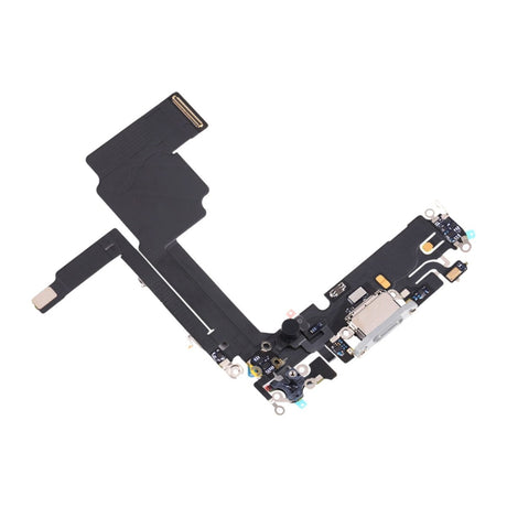 iPhone 15 Pro Max ladeport med flekskabel – Hvit