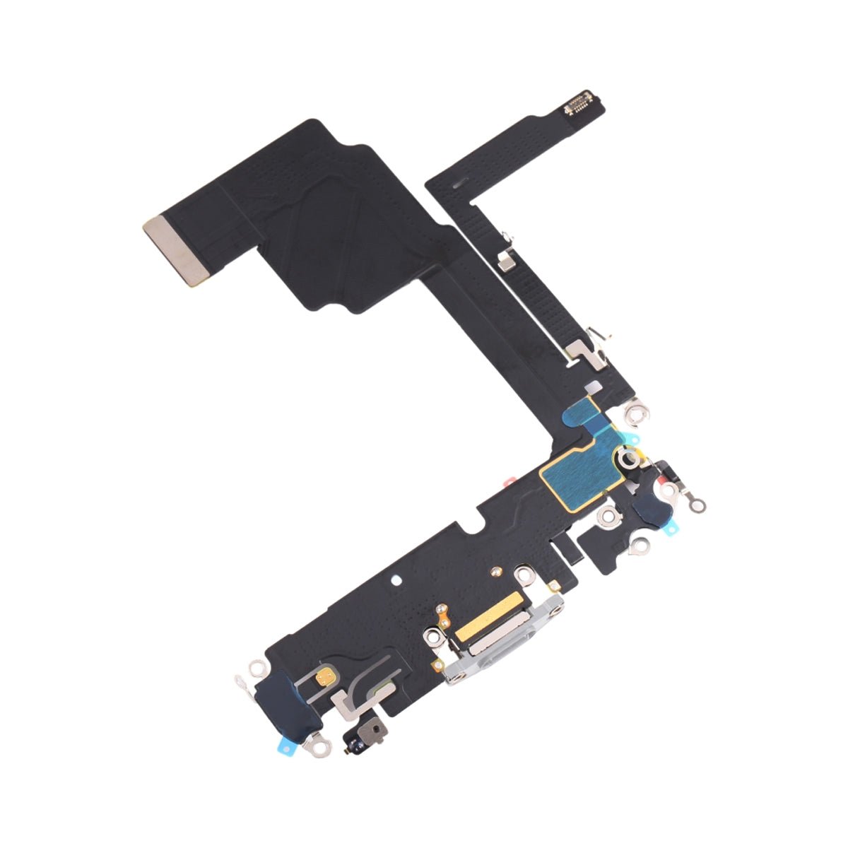 iPhone 15 Pro Max ladeport med flekskabel – Hvit