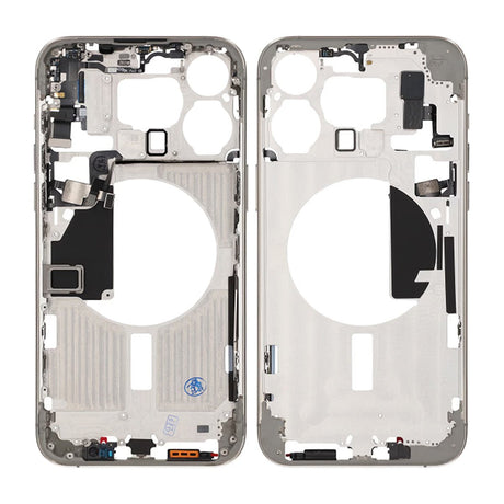 iPhone 15 Pro Max mellomramme med smådeler OEM – Naturlig titan