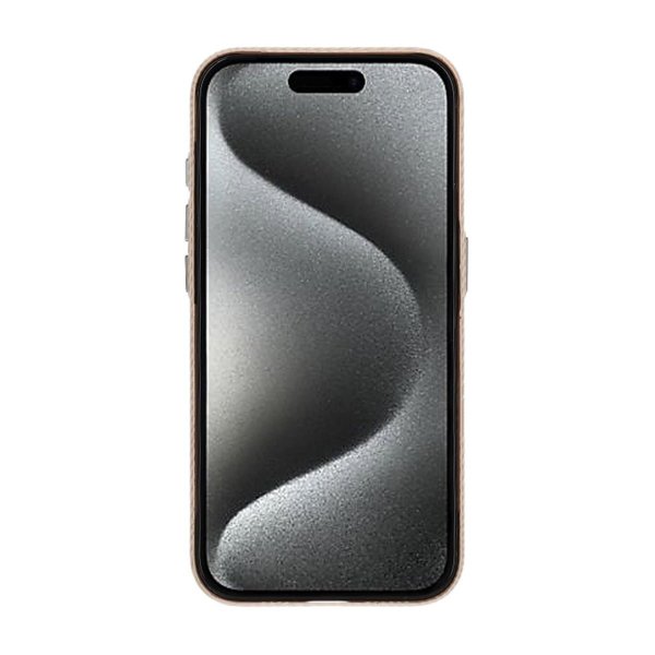 iPhone 15 Pro Max Deksel Karbonfibermønster MagSafe Gull