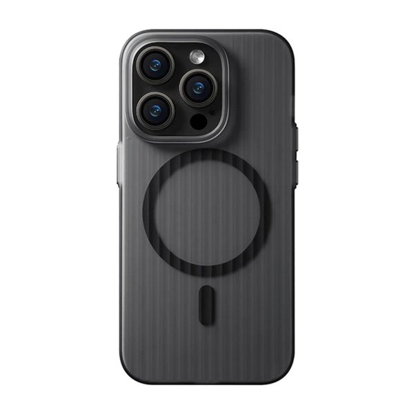 iPhone 15 Pro Max Deksel Korrugerte MagSafe Svart