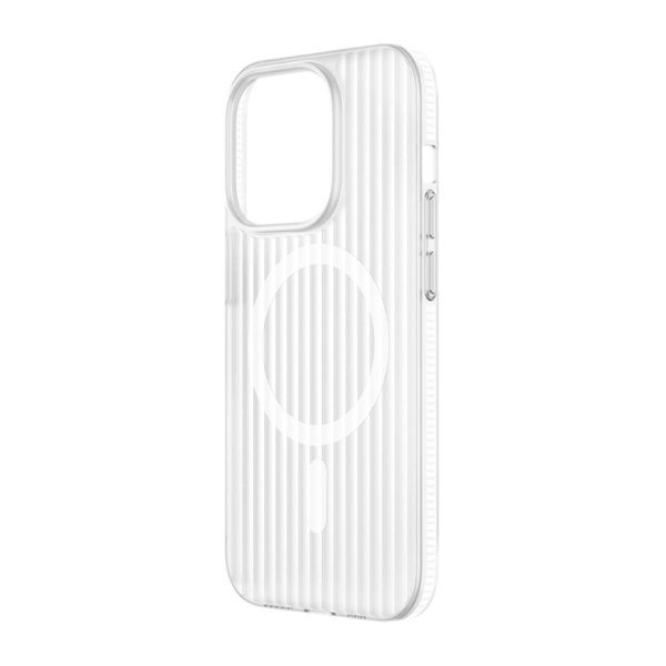 iPhone 15 Pro Max Deksel Korrugerte MagSafe Transparent