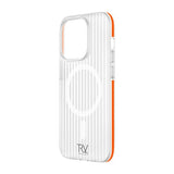 Rvelon iPhone 15 Pro Max Deksel Korrugerte MagSafe Oransje