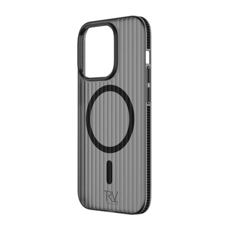 Rvelon iPhone 15 Pro Max Deksel Korrugerte MagSafe Svart