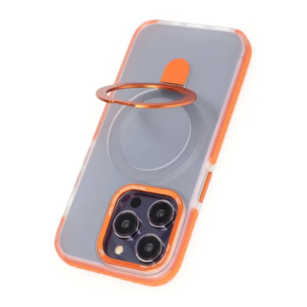 iPhone 15 Pro Max Deksel Ring Stand MagSafe Oransje