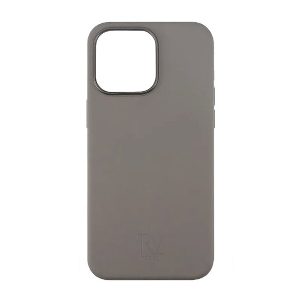 Rvelon iPhone 15 Pro Max Deksel Silikon MagSafe Grå