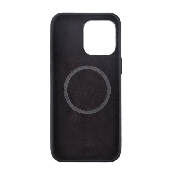 Rvelon iPhone 15 Pro Max Deksel Silikon MagSafe Svart