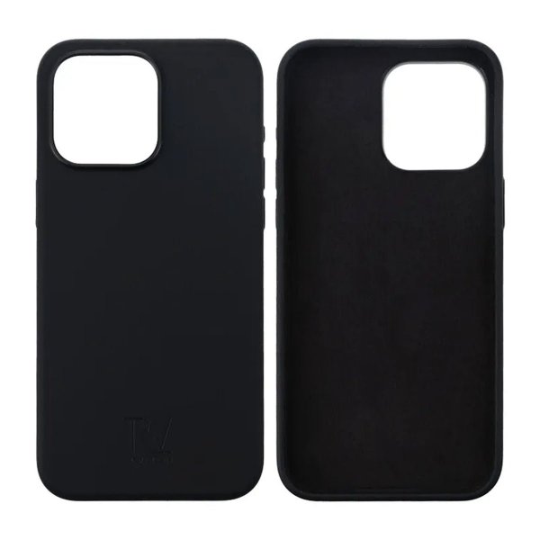 Rvelon iPhone 15 Pro Max Deksel Silikon Svart