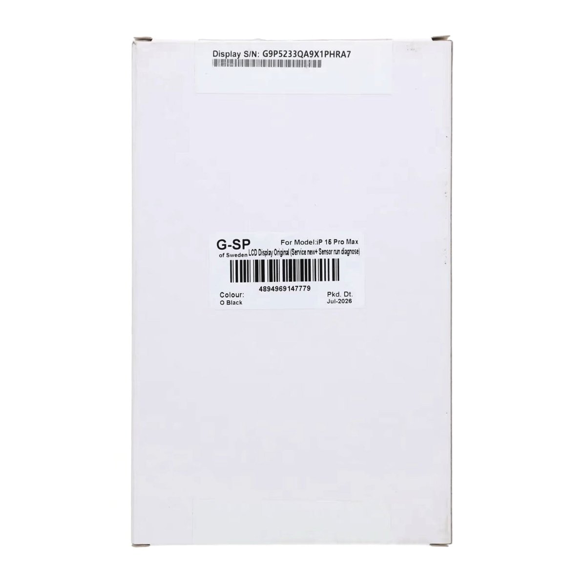 iPhone 15 Pro Max OLED-skjerm original – Sensor-diagnostikk