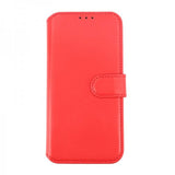 Rvelon iPhone 15 Pro Max Etui Ekte Skinn Rød