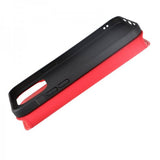 Rvelon iPhone 15 Pro Max Etui Ekte Skinn Rød