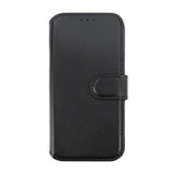 Rvelon iPhone 15 Pro Max Etui Ekte Skinn Svart