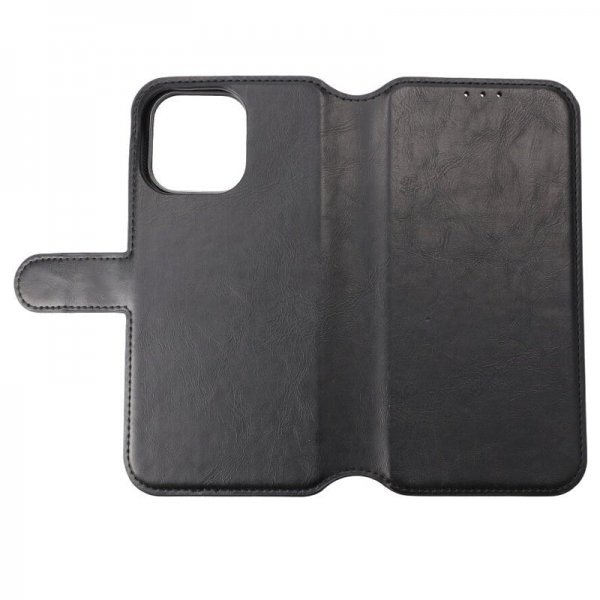 Rvelon iPhone 15 Pro Max Etui Detachable Wallet Case Svart