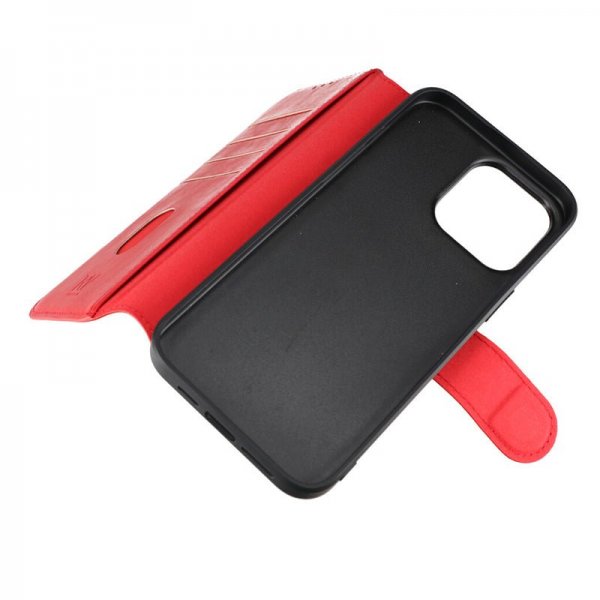 Rvelon iPhone 15 Pro Max Etui 4 Kortlomme MagSafe Rød