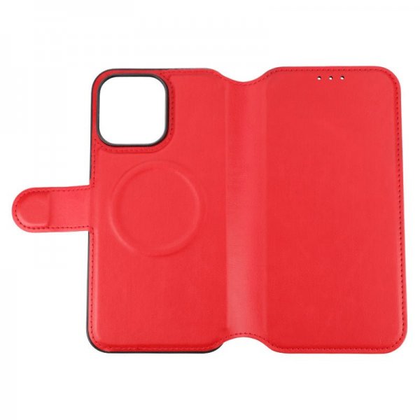 Rvelon iPhone 15 Pro Max Etui 4 Kortlomme MagSafe Rød