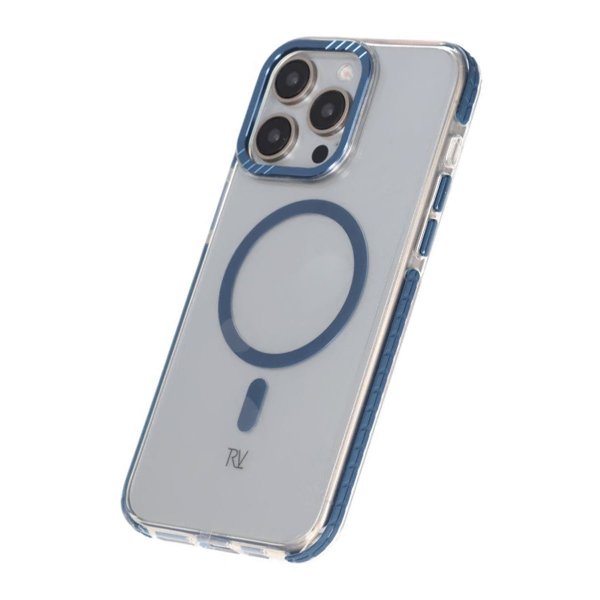 Rvelon iPhone 15 Pro Max Deksel Forsterkede hjørner Blå