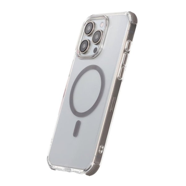 Rvelon iPhone 15 Pro Max Deksel Forsterkede hjørner Grå