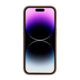 Rvelon iPhone 15 Pro Max Deksel Roterbart Stativ Brun