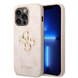 Guess iPhone 15 Pro Max Deksel 4G Logo Rosa
