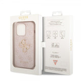 Guess iPhone 15 Pro Max Deksel 4G Logo Rosa